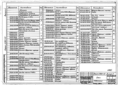 Состав альбома. Серия 5.904-44 ТехнологическоеВыпуск 1 Баки. Рабочие чертежи