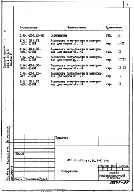 Состав альбома. Типовой проект 214-1-254.83Альбом 5 Ведомости потребности в материалах     