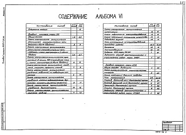 Состав альбома. Типовой проект 902-1-94.84Альбом 6 Силовое электрооборудование. Технологический контроль. (из тп 902-1-92.84).          