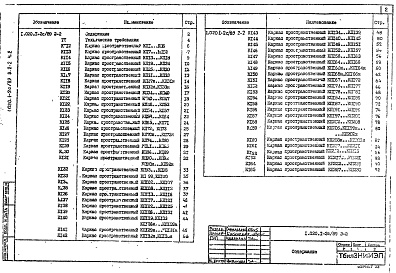 Состав альбома. Серия 1.020.1-2с/89 КонструкцииВыпуск 2-2 Часть 2 Колонны сечением 400х400 мм для зданий с высотой этажа 3,3 м. Пространственные каркасы.  Рабочие чертежи:для  несейсмических районов