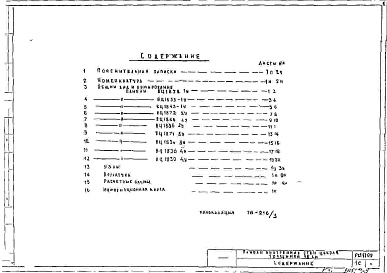 Состав альбома. Шифр РС1 1709Альбом 1 Рабочие чертежи