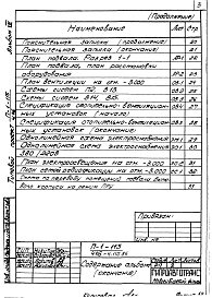 Состав альбома. Типовой проект 416-4-110.86Альбом 8 Проектная документация по переводу помещений подвала бытового корпуса на режим ПРУ