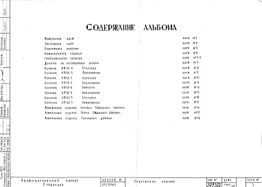 Состав альбома. Шифр Сборные железобетонныеАльбом 18 Колонны фасадные (hэт.=3,0 м). Рабочие чертежи. Редакция 2. Шифр 65/12962