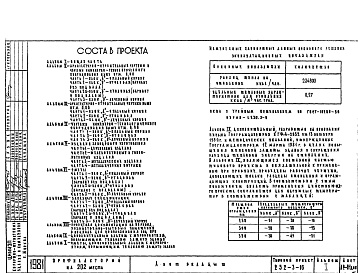 Состав альбома. Типовой проект 252-3-16Альбом 1 Общая часть