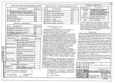 Состав альбома. Типовой проект 88-018/1.2Альбом 7 Отопление и вентиляция выше отметки 0.000 (2.1-1)