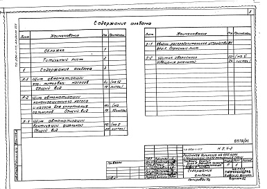 Состав альбома. Типовой проект 254-1-117Альбом 25 Чертежи заданий заводам-изготовителям по электрооборудованию и автоматизации Часть 3 - Блок В (из тп 252-1-113)