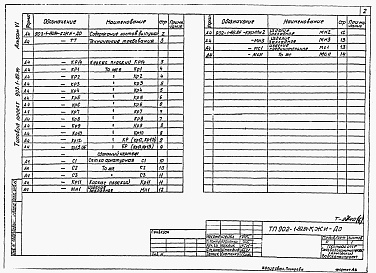 Состав альбома. Типовой проект 902-1-89.84Альбом 6 Подземная часть. Изделия