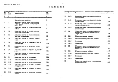 Состав альбома. Типовой проект 503-1-97.91Альбом 8 Сметы, книги 1, 2      