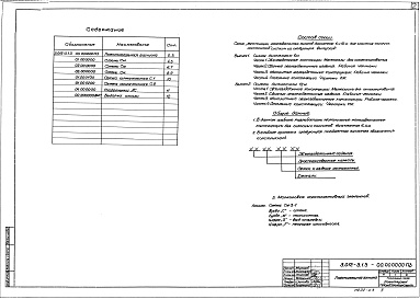 Состав альбома. Серия 3.012-3 КонструкцииВыпуск 1 Силосы диаметром 6 м. Часть 3 Монолитные железобетонные конструкции. Рабочие чертежи 