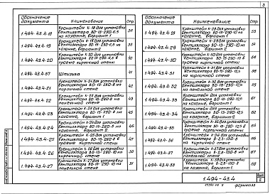Состав альбома. Серия 1.494-43 УстановкаВыпуск 4 Установка и крепление осевых вентиляторов В-2,3-130; В-06-300-6/25; ВО-13-290. Рабочие чертежи