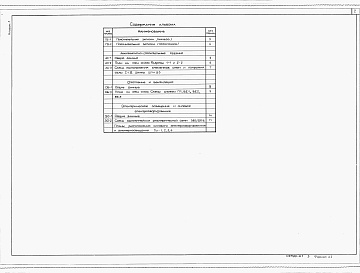 Состав альбома. Типовой проект Пу-1-100-365.89Альбом 1 Пояснительная записка. Архитектурно-строительные решения. Отопление и вентиляция. Электроосвещение и силовое электрооборудование     