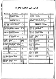 Состав альбома. Типовой проект 406-9-264.83Альбом 1 Рабочие чертежи