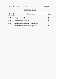 Состав альбома. Типовой проект 812-1-83.86Альбом 3  Ведомость потребности в материалах