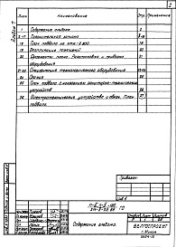 Состав альбома. Типовой проект 214-3-25.88Альбом 7 Проектная документация на перевод помещений в подвале детского дома для использования под ПРУ