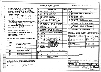 Состав альбома. Типовой проект 264-12-239м.84Альбом 0 Материалы по привязке и чертежи нулевого цикла 