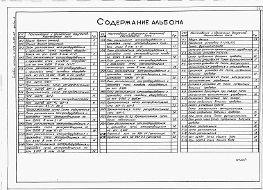 Состав альбома. Типовой проект У.228-5-66.95Альбом 3 Силовое электрооборудование и электроосвещение. Автоматизация