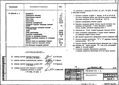 Состав альбома. Шифр РС 2259-86Альбом 1 Рабочие чертежи Часть 1