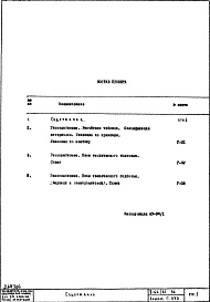 Состав альбома. Типовой проект II-66/БС-36Часть 3 Раздел 1/0-Г Водоснабжение, канализация, водостоки, газоснабжение. Чертежи газоснабжения по подземной части здания. Альбом Г-070