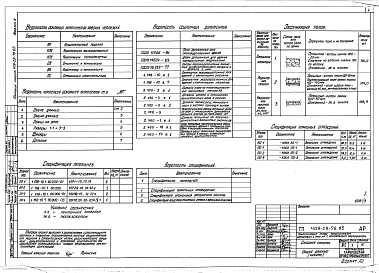 Состав альбома. Типовой проект 409-29-76.85Альбом 3  Силосная емкость. Архитектурные решения. Конструкции железобетонные. Конструкции металлические.   