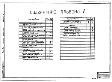 Состав альбома. Типовой проект 902-1-93.84Альбом 4 Строительные решения. Подземная часть.          