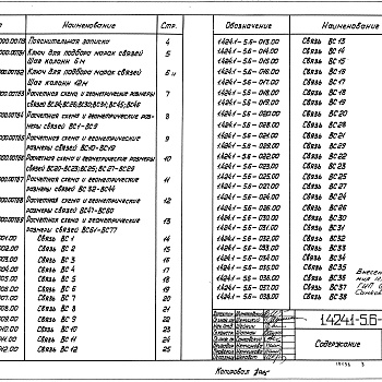 Состав фльбома. Серия 1.424.1-5 КолонныВыпуск 6 Стальные связи по колоннам. Рабочие чертежи