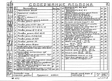 Состав альбома. Типовой проект 7-05-515/66Альбом 6 Типовы детали "ТД"