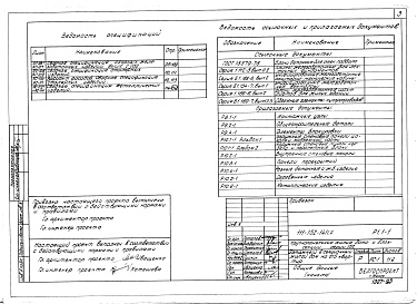 Состав альбома. Типовой проект 111-152-14/1.2Альбом 5 Архитектурно-строительные чертежи выше отм. 0.000 (Р1.1-1)