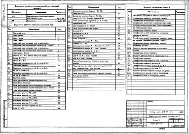 Состав альбома. Типовой проект 274-31-89м.85Альбом 1 Архитектурно-строительные решения выше отметки 0.000