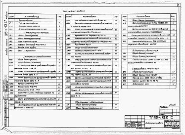 Состав альбома. Типовой проект 903-4-88.87Альбом 1 Пояснительная записка. Архитектурно-строительные и санитарно-технические решения