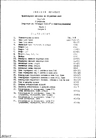 Состав альбома. Типовой проект IX-16-25Часть 1 Раздел 1 Архитектурно-строительные чертежи надземной части здания