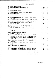 Состав альбома. Типовой проект IX-01Раздел 3/4 Металлические изделия