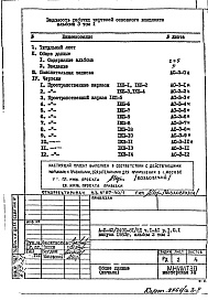 Состав альбома. Типовой проект А-II-42/2400-81/5ДЧасть 1-АС Архитектурно-строительные чертежи Раздел 1.0.1 Альбом 3 Том 1 Арматурные и металлические изделия