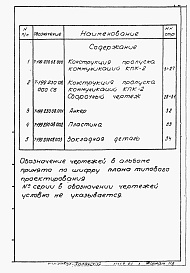 Состав альбома. Серия 03.005-5 КонструкцииАльбом 2-2 Конструкция и пропуска коммуникаций КПК-2