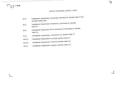 Состав альбома. Типовой проект 416-4-127.89Альбом 4 Спецификация оборудования