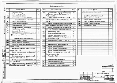 Состав альбома. Типовой проект 903-4-87.87Альбом 1 Пояснительнаяз аписка. Архитектурно-строительные и санитарно-технические решения