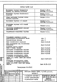 Состав альбома. Типовой проект П44-4/16Часть 1-АС Архитектурно-строительные чертежи Раздел 1.0.1  Альбом 1 Общие монтажные чертежи технического подполья