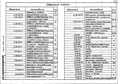 Состав альбома. Серия 7.501-1 КонтактнаяВыпуск 7 Подвеска проводов обратного токпа и установка отсасывающих трансформаторов