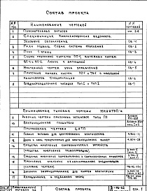 Состав альбома. Типовой проект IX-16-22Часть 2 Отопление и вентиляция 