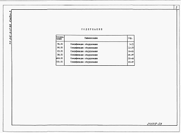 Состав альбома. Типовой проект 816-9-37.86Альбом 3 Спецификация оборудования