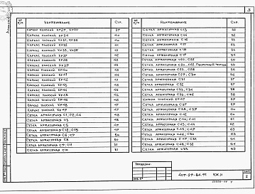 Состав альбома. Типовой проект 409-29-84.91Альбом 4  Строительные изделия.                        