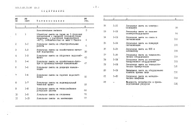 Состав альбома. Типовой проект 503-1-82.13.90Альбом 8 Сметы     