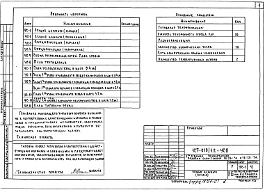 Состав альбома. Типовой проект 125-010/1.2Альбом 7  Устройства связи (УС.6) 