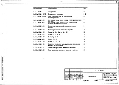 Состав альбома. Серия 1.131.9-24 ПерегородкиВыпуск 2 Перегородки поэлементной сборки на деревянном каркасе со звукоизоляцией из минераловатных плит и минераловатных прошивных матов с деталями прокладки электротехнических коммуникаций. Рабочие чертежи