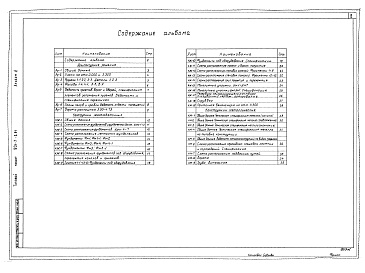 Состав альбома. Типовой проект 901-7-6.84Альбом 5 Архитектурно-строительная часть 