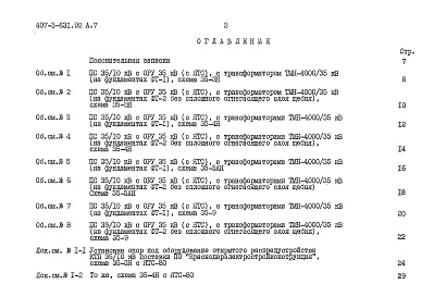 Состав альбома. Типовой проект 407-3-631.92Альбом 7 Сметы   