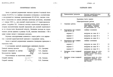 Состав альбома. Типовой проект 85-017/1.2Альбом 24  Смета. Свайные фундаменты. Планировочное решение 1 СМ.1-1 