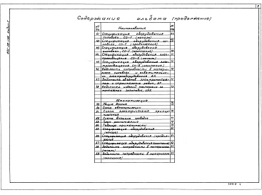 Состав альбома. Типовой проект 902-08-1.88Альбом 1 Общая пояснительная записка    Ч. 1, 2. Технология    Отопление и вентиляция. Электротехническая часть. Автоматизация    