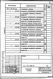 Состав альбома. Типовой проект 416-1-280.86Альбом 7 Ведомости потребности в материалах