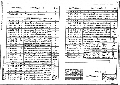 Состав альбома. Серия 3.407.2-162 УнифицированныеВыпуск 2 Порталы ошиновки (для северных районов). Рабочие чертежи