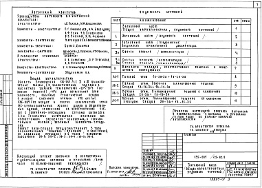 Состав альбома. Типовой проект 135-087/1.2 Альбом 1 Общая часть. Общая характеристика проекта АС.0